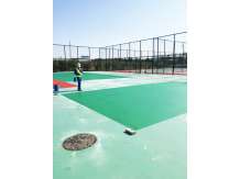 室外丙烯酸網(wǎng)球場施工案例-本溪藥科大學